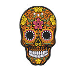 Broderie multicolore