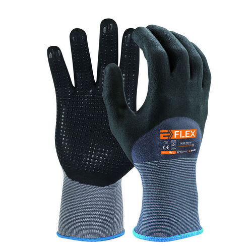 Gants de manutention E-FLEX NITRILE 3/4 PICOTS