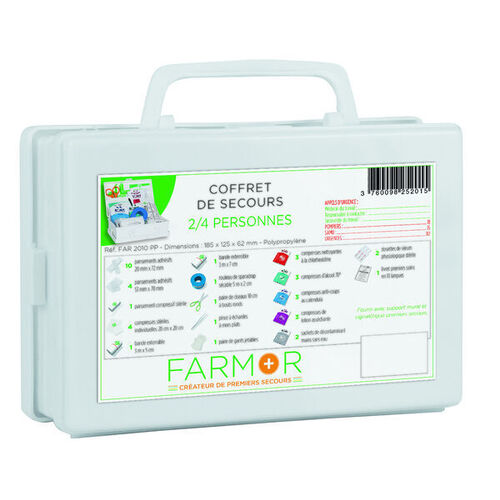 Coffret secours MULTIRISQUES 2/4 PERSONNES